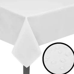 5 Bordduge Hvid 100 x 100 cm//