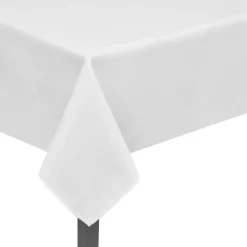 5 Bordduge Hvid 100 x 100 cm//