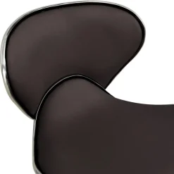 323676 vidaXL Salon Spa Stool Brown Faux Leather