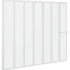 Bad Skærm 140 x 168 cm 7 Foldbare Paneler med håndklædeholder
