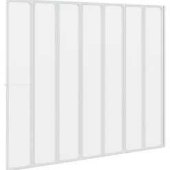 Bad Skærm 140 x 168 cm 7 Foldbare Paneler med håndklædeholder