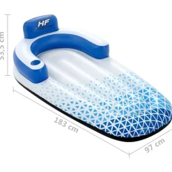 Bestway bademadras Hydro Force 183x97 cm blå