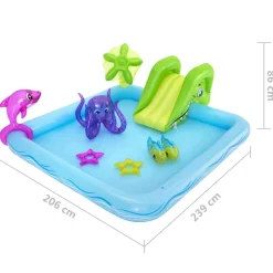Bestway Fantastic Aquarium børnebassin 239x206x86 cm