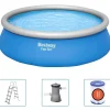 Bestway Fast Set oppusteligt badebassin 457x122 cm rundt