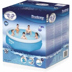 Bestway Fast Set oppustelig swimmingpool rund 305 x 76 cm 57266
