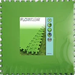 Bestway Flowclear gulvbeskyttere 9 stk. 5,47 m² grøn