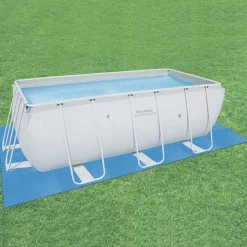 Bestway gulvbeskyttere til swimmingpool 8 stk. blå 58220