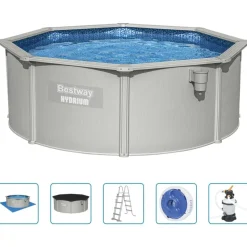 Bestway Hydrium fritstående pool 360x120 cm rund
