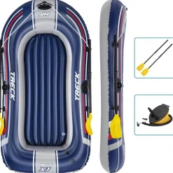 Bestway Hydro-Force gummibåd med pumpe og padler blå
