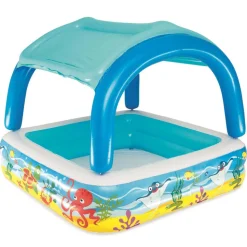 Bestway legebassin med baldakin 140 x 140 x 114 cm blå 52192