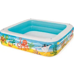 Bestway legebassin med baldakin 140 x 140 x 114 cm blå 52192