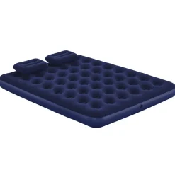 Bestway oppustelig luftmadras med pude og pumpe 203x152x22 cm 67374