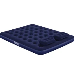 Bestway oppustelig luftmadras med pude og pumpe 203x152x22 cm 67374