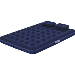 Bestway oppustelig luftmadras med pude og pumpe 203x152x22 cm 67374