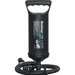 Bestway oppustelig luftmadras med pude og pumpe 203x152x22 cm 67374