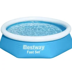 Bestway oppustelig swimmingpool Fast Set 244x61 cm rund 57265