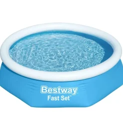 Bestway oppustelig swimmingpool Fast Set 244x61 cm rund 57265