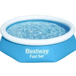 Bestway oppustelig swimmingpool Fast Set 244x61 cm rund 57265