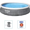 Bestway oppusteligt poolsæt med pumpe Fast Set 396x84 cm