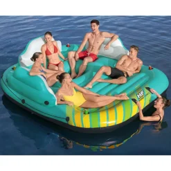 Bestway 5-personers oppustelig bademadras Sunny Lounge 291x265x83 cm