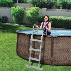 Bestway poolstige med 4 trin Flowclear 122 cm 58331