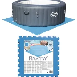 Bestway poolunderlag 8 stk. blå 58220