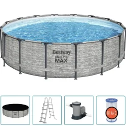 Bestway Power Steel swimmingpool 488x122 cm rund