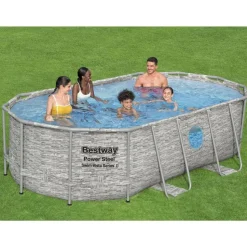 Bestway Power Steel swimmingpoolsæt 427x250x100 cm