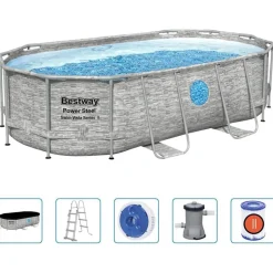 Bestway Power Steel swimmingpoolsæt 427x250x100 cm