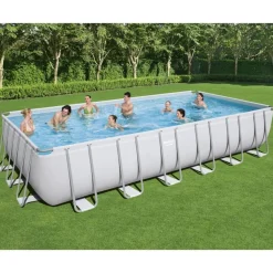 Bestway Power Steel swimmingpoolsæt 732x366x132 cm rektangulær