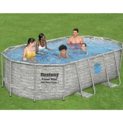 Bestway Power Steel swimmingpoolsæt 427x250x100 cm