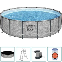 Bestway Power Steel swimmingpool 488x122 cm rund