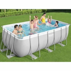Bestway Power Steel swimmingpool 412x201x122 cm rektangulær