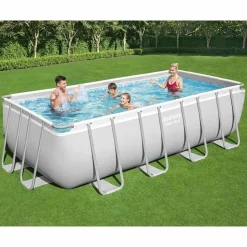 Bestway Power Steel swimmingpool 488x244x122 cm rektangulær