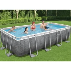 Bestway Power Steel swimmingpool 549x274x122 cm rektangulær