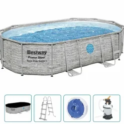 Bestway Power Steel swimmingpoolsæt 488x305x107 cm