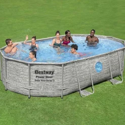 Bestway Power Steel swimmingpoolsæt 488x305x107 cm