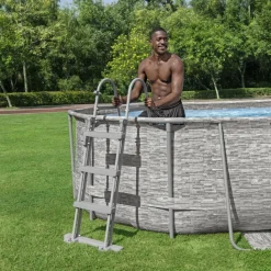 Bestway Power Steel swimmingpoolsæt 488x305x107 cm