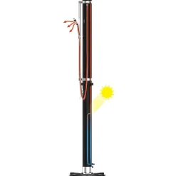 Bestway Solar Flow udendørs bruser 8 l sort