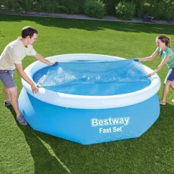 Bestway solopvarmet poolovertræk Flowclear 305 cm