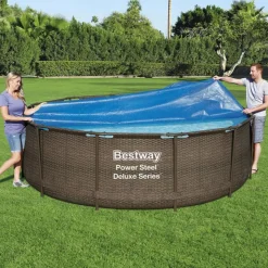 Bestway solopvarmet poolovertræk Flowclear 356 cm