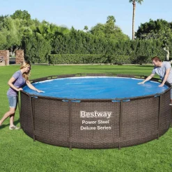 Bestway solopvarmet poolovertræk Flowclear 356 cm