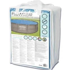 Bestway solopvarmet poolovertræk Flowclear 356 cm