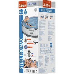 Bestway Steel Pro MAX swimmingpoolsæt 366x76 cm