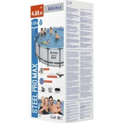 Bestway Steel Pro MAX swimmingpoolsæt 488x122 cm
