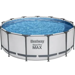 Bestway Steel Pro MAX swimmingpoolsæt 396x122 cm rundt