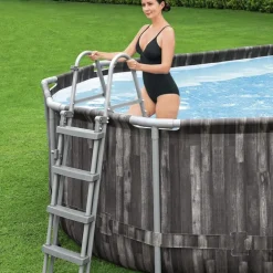 Bestway swimmingpool 7,32x3,66x1,22 m oval