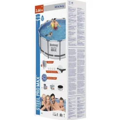 Bestway swimmingpoolsæt Steel Pro MAX rund 366x122 cm