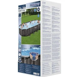 Bestway swimmingpoolsæt 7,32x3,66x1,22 m oval