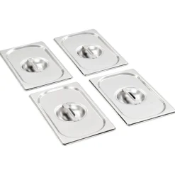 Bradepandelåg til GN 1/4 rustfrit stål 4 stk.
